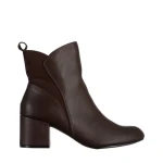 Botine dama maro inchis din piele ecologica Arielle