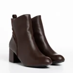 Botine dama maro inchis din piele ecologica Arielle