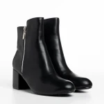 Botine dama negre din piele ecologica Everlee