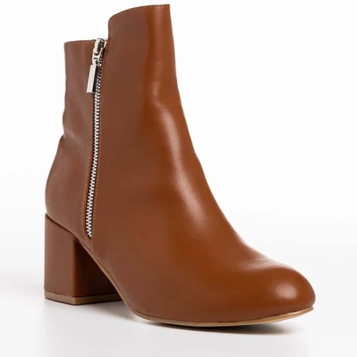 Botine dama maro din piele ecologica Everlee