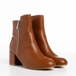 Botine dama maro din piele ecologica Everlee
