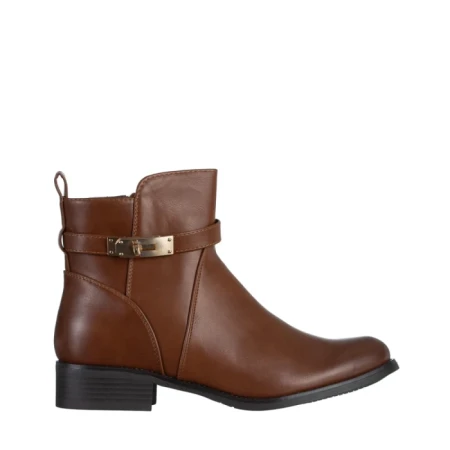 Botine dama maro din piele ecologica Verity