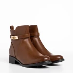 Botine dama maro din piele ecologica Verity
