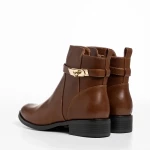 Botine dama maro din piele ecologica Verity