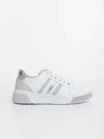 Pantofi sport dama albi din piele ecologica Pricilla