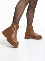 Botine dama maro din piele ecologica Celestina
