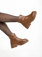 Botine dama maro din piele ecologica Celestina