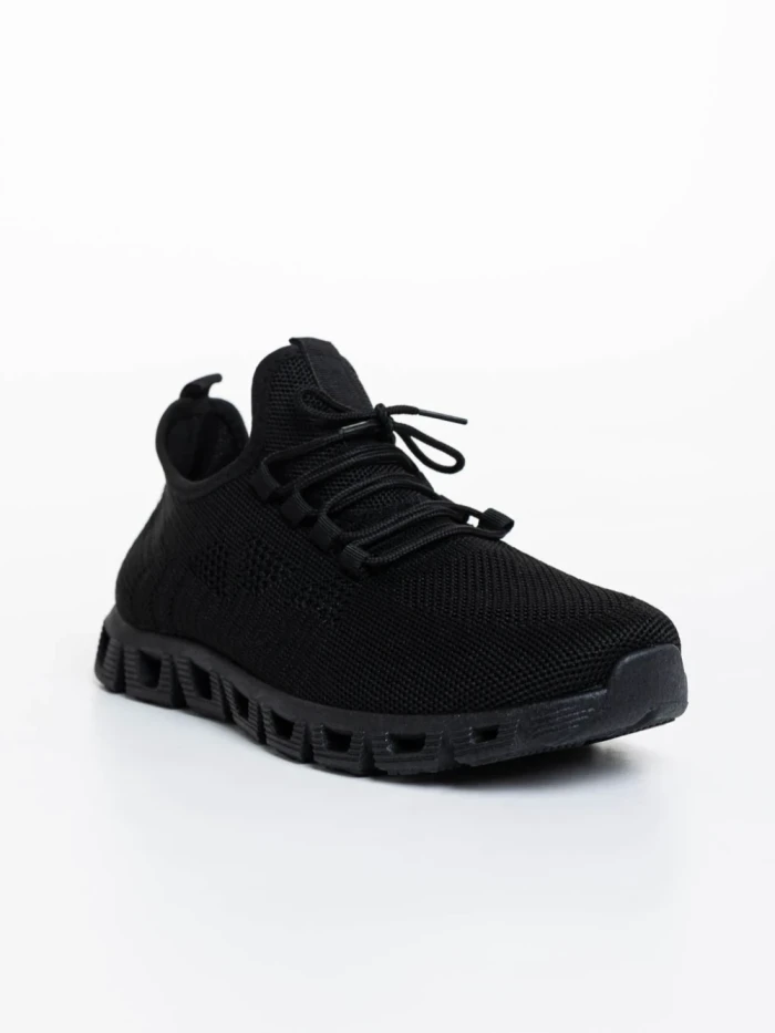 Pantofi sport barbati negri din material textil Astor