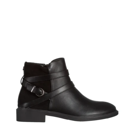 Botine dama negre din piele ecologica Darinda