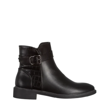Botine dama negre din piele ecologica Demiana