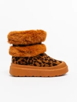Cizme dama leopard din material textil Razenda