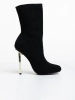 Botine dama negre din material textil Camari