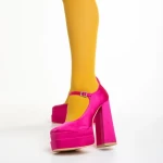 Pantofi dama fucsia din material textil Caira
