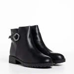 Botine dama negre din piele ecologica Belmira