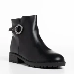 Botine dama negre din piele ecologica Belmira
