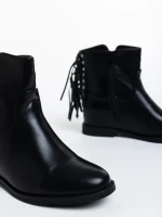 Botine dama negre din piele ecologica Charo