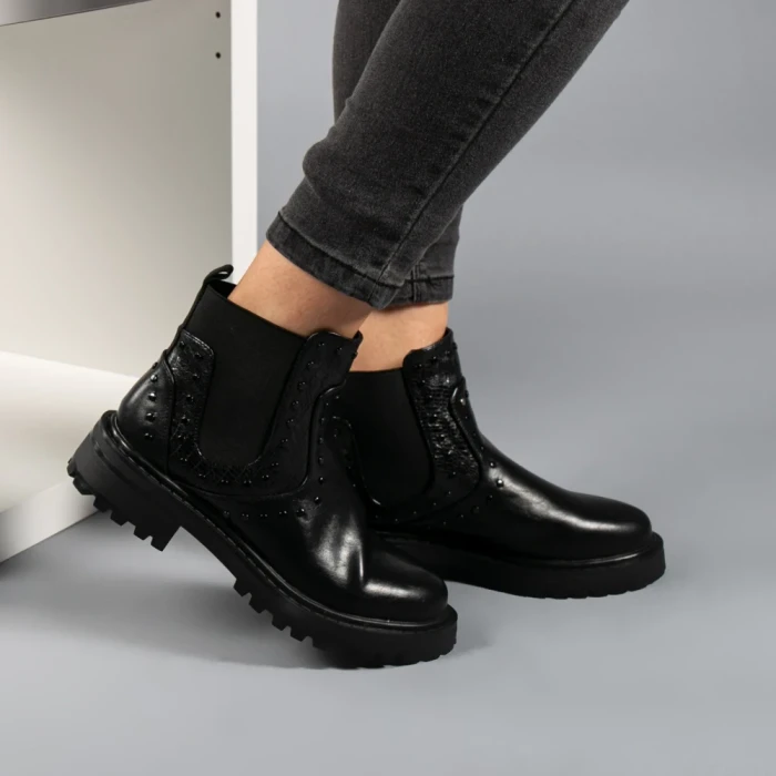 Botine dama Grim negre