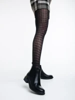Botine dama negre din piele ecologica Vitaliya