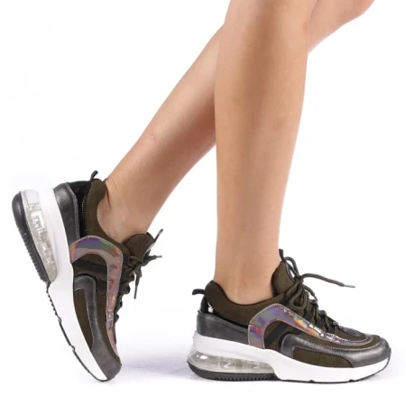 Pantofi sport dama Nikol verzi