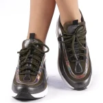 Pantofi sport dama Nikol verzi