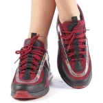 Pantofi sport dama Nikol grena