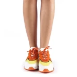 Pantofi sport dama Sadal alb cu galben