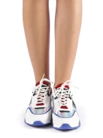 Pantofi sport dama Tamina alb cu albastru