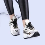 Pantofi sport dama Petrina albi