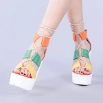 Sandale dama Yasmine rosii