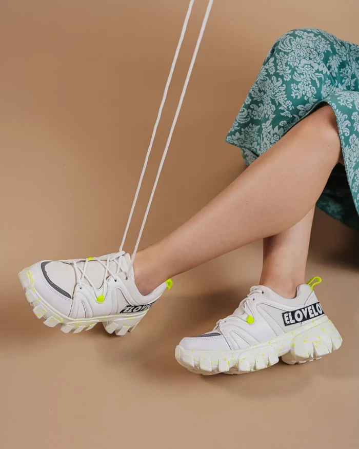 Pantofi sport dama Magdalen albi