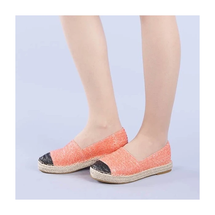 Espadrile dama Cristiana portocalii
