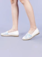 Espadrile dama Chapa albe