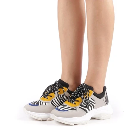 Pantofi sport dama Andra zebra