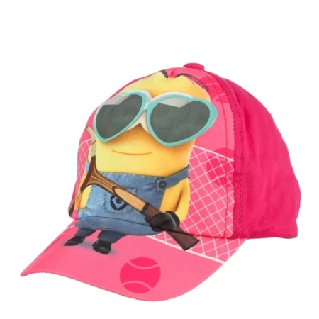 Sapca fete Minions Tenis fucsia