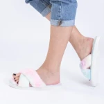 Papuci dama Zaya Verzi multicolor