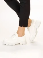 Pantofi casual dama Avona albi