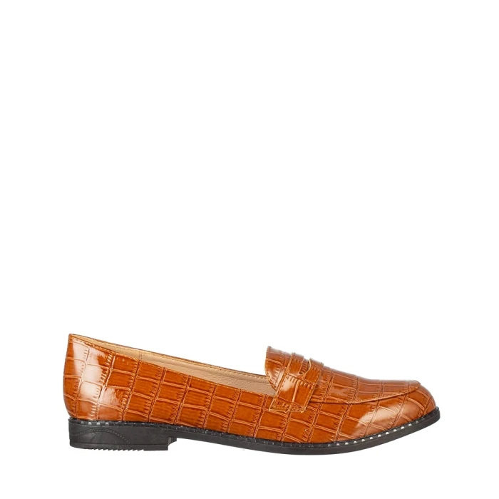 Mocasini dama Amala camel