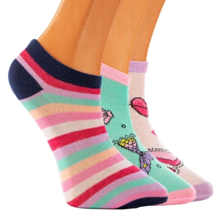 Set 3 perechi sosete multicolor copii