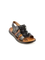 Sandale barbati Floros negre