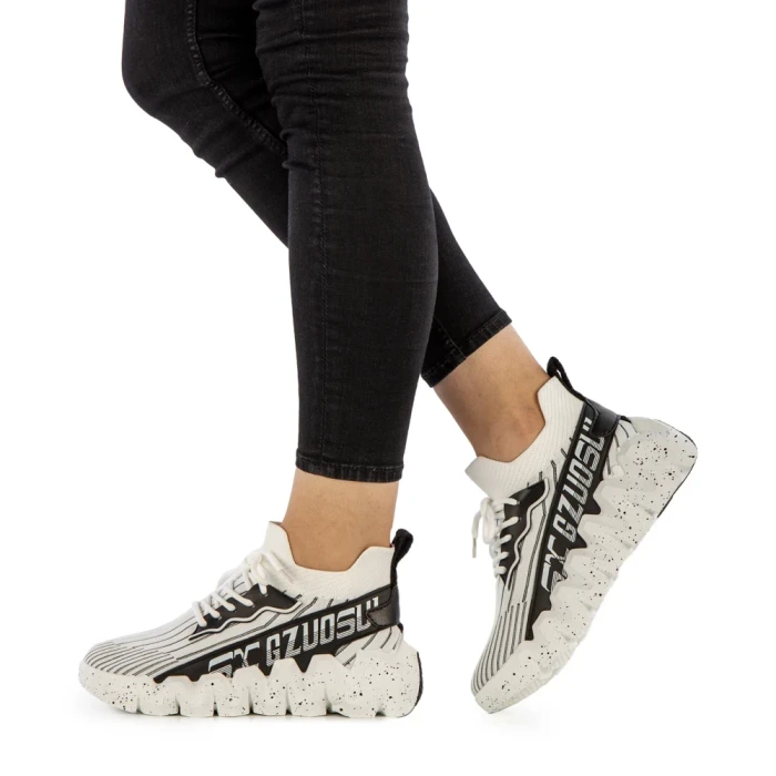 Pantofi sport dama Britany albi