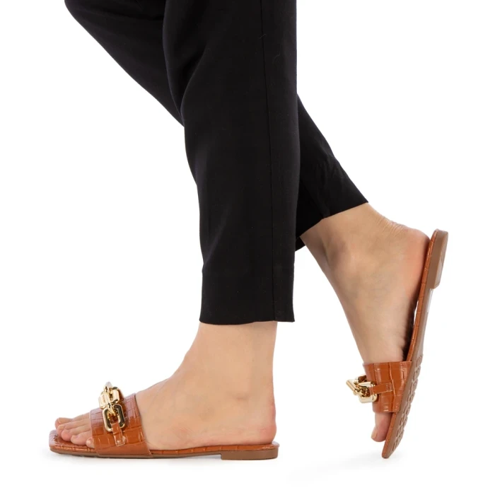 Papuci dama Samyna camel
