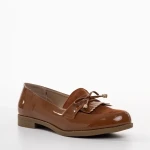 Mocasini dama camel din piele ecologica Jevi