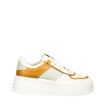 Pantofi sport dama Biona albi cu camel