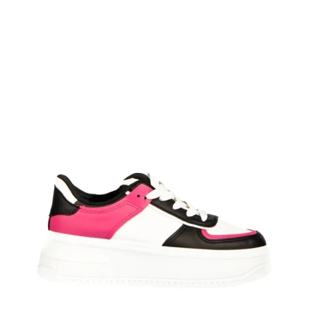 Pantofi sport dama Biona albi cu roz