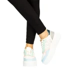 Pantofi sport dama Asiona roz cu bleu