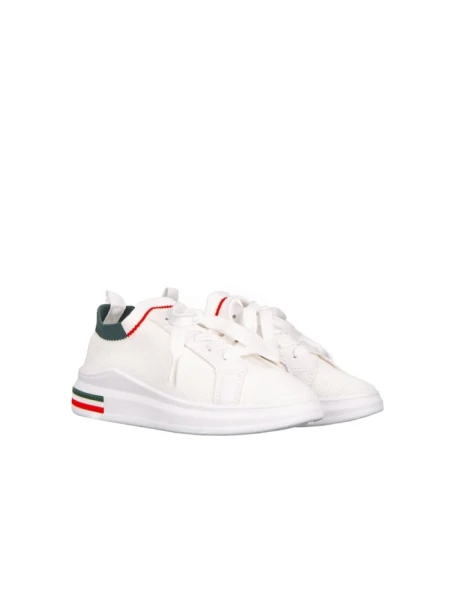 Pantofi sport copii Josila albi cu verde