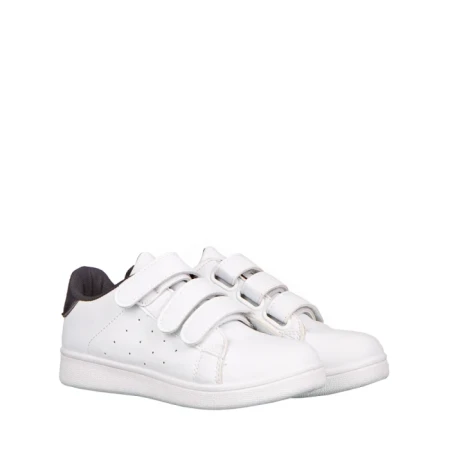 Pantofi sport copii Lamy albi cu negru