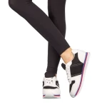 Pantofi sport dama Corny negri cu alb