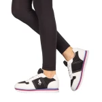 Pantofi sport dama Corny negri cu alb