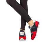 Pantofi sport dama Corny albastri cu rosu